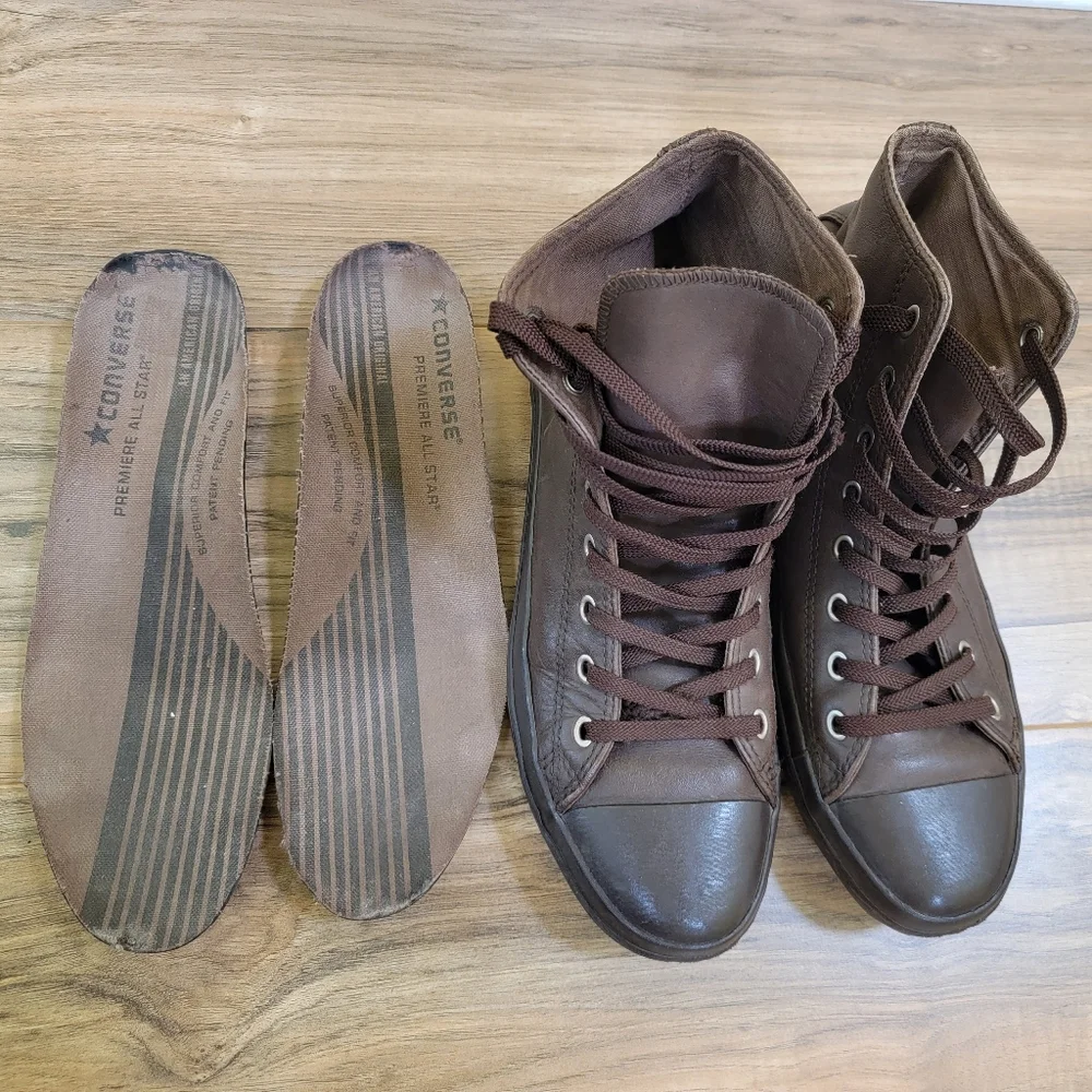 Converse brown leather, size US 10 - Picture 13 of 14